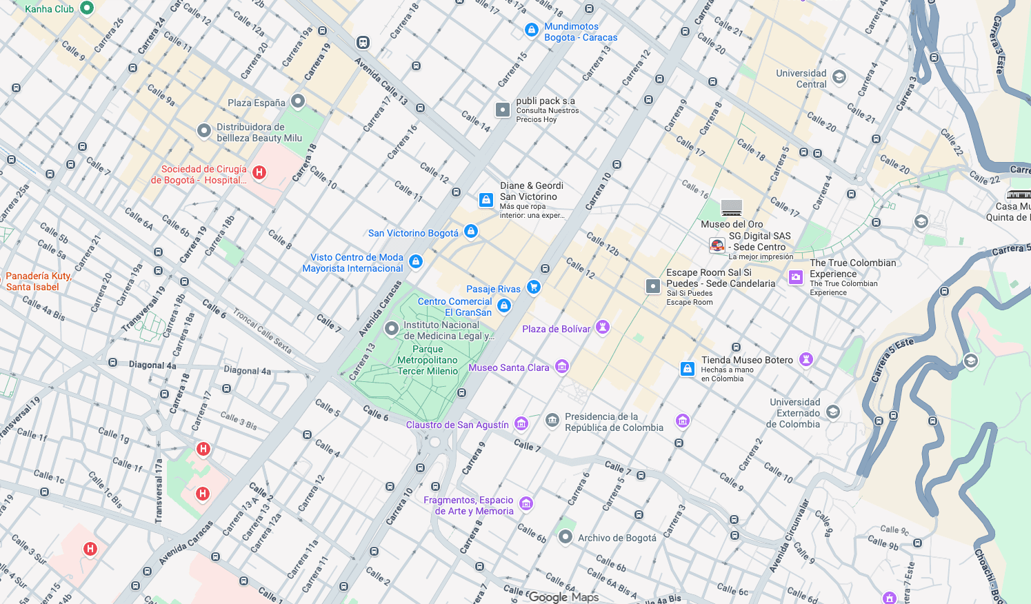 Mapa con la ruta de la expedición